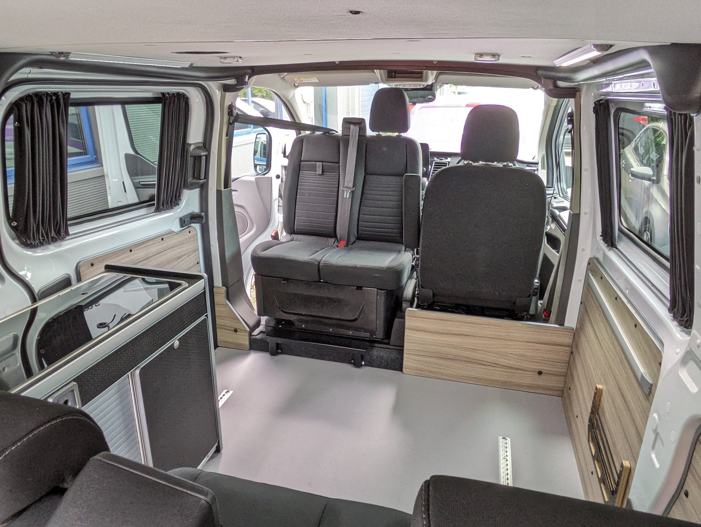 Ford Transit Custom MSCRAFT campervan double swivel plate fitted by Vangear - Vangear UK