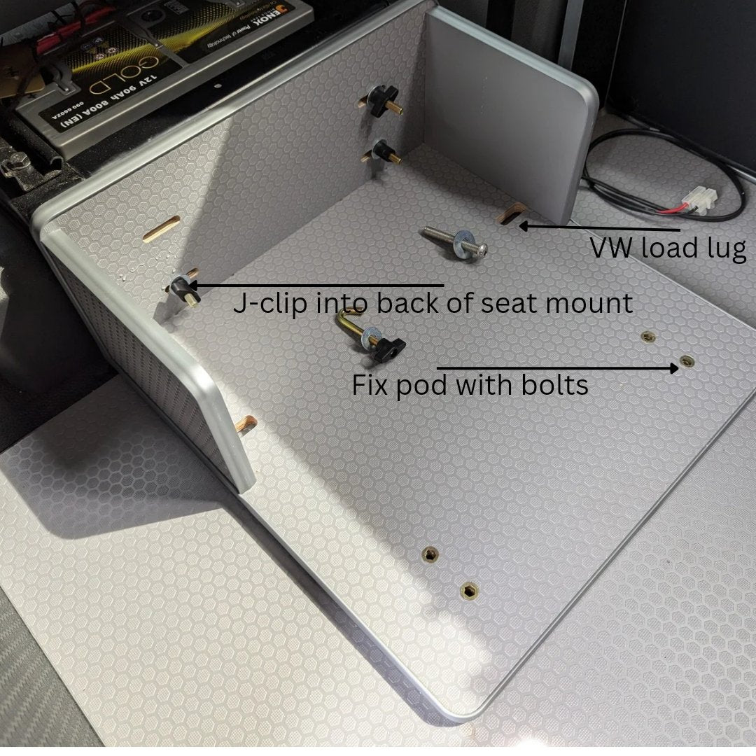 NEW Pod mounting plate for VW Transporter - Vangear UK