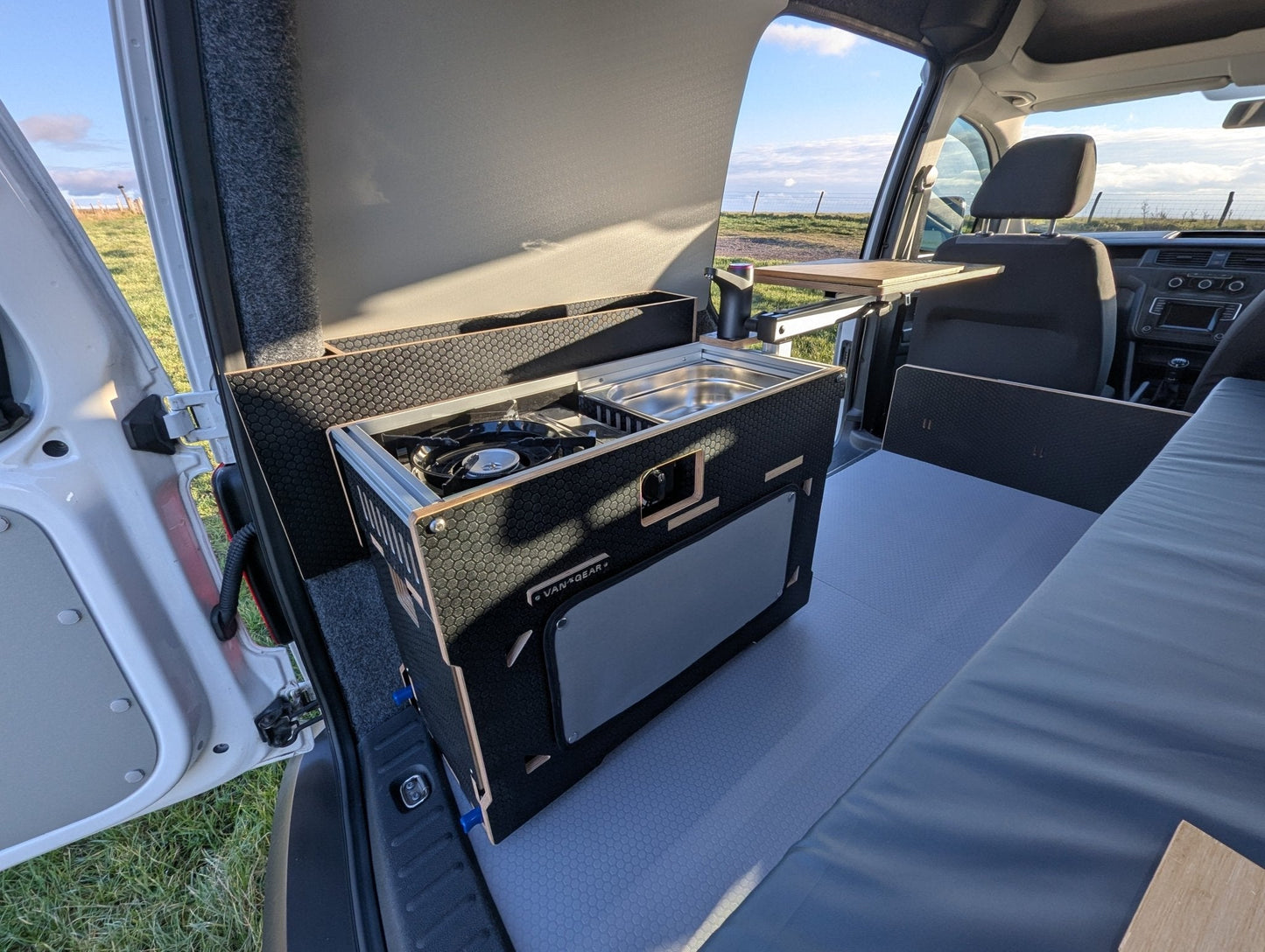 NEW Vangear Caddy - Pod sliding campervan kitchen - Vangear UK