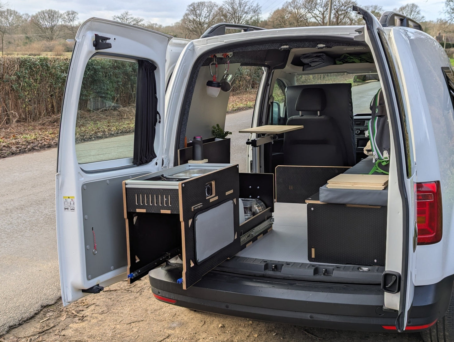 NEW Vangear Caddy - Pod sliding campervan kitchen - Vangear UK