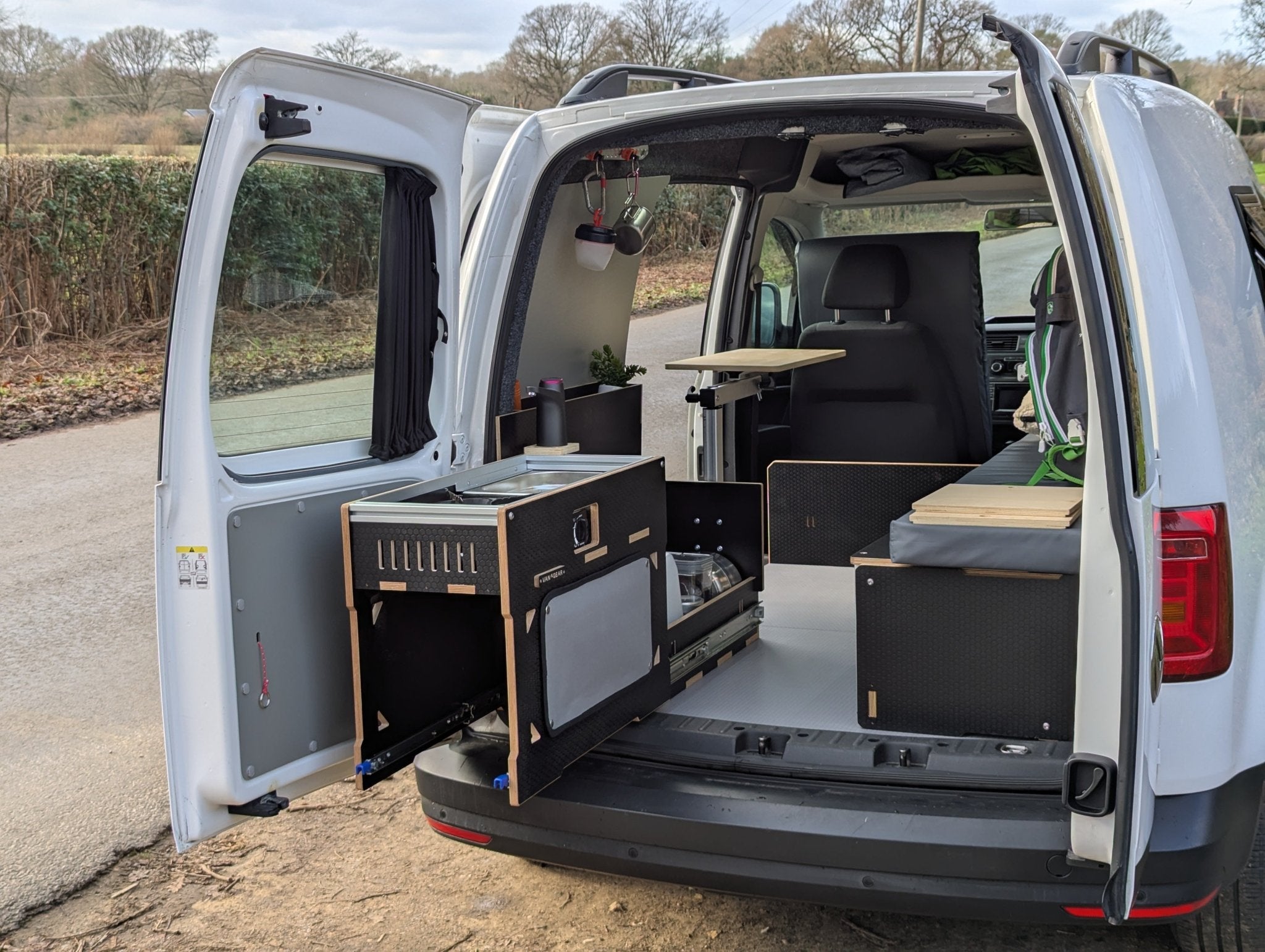 NEW Vangear Caddy - Pod sliding campervan kitchen - Vangear UK