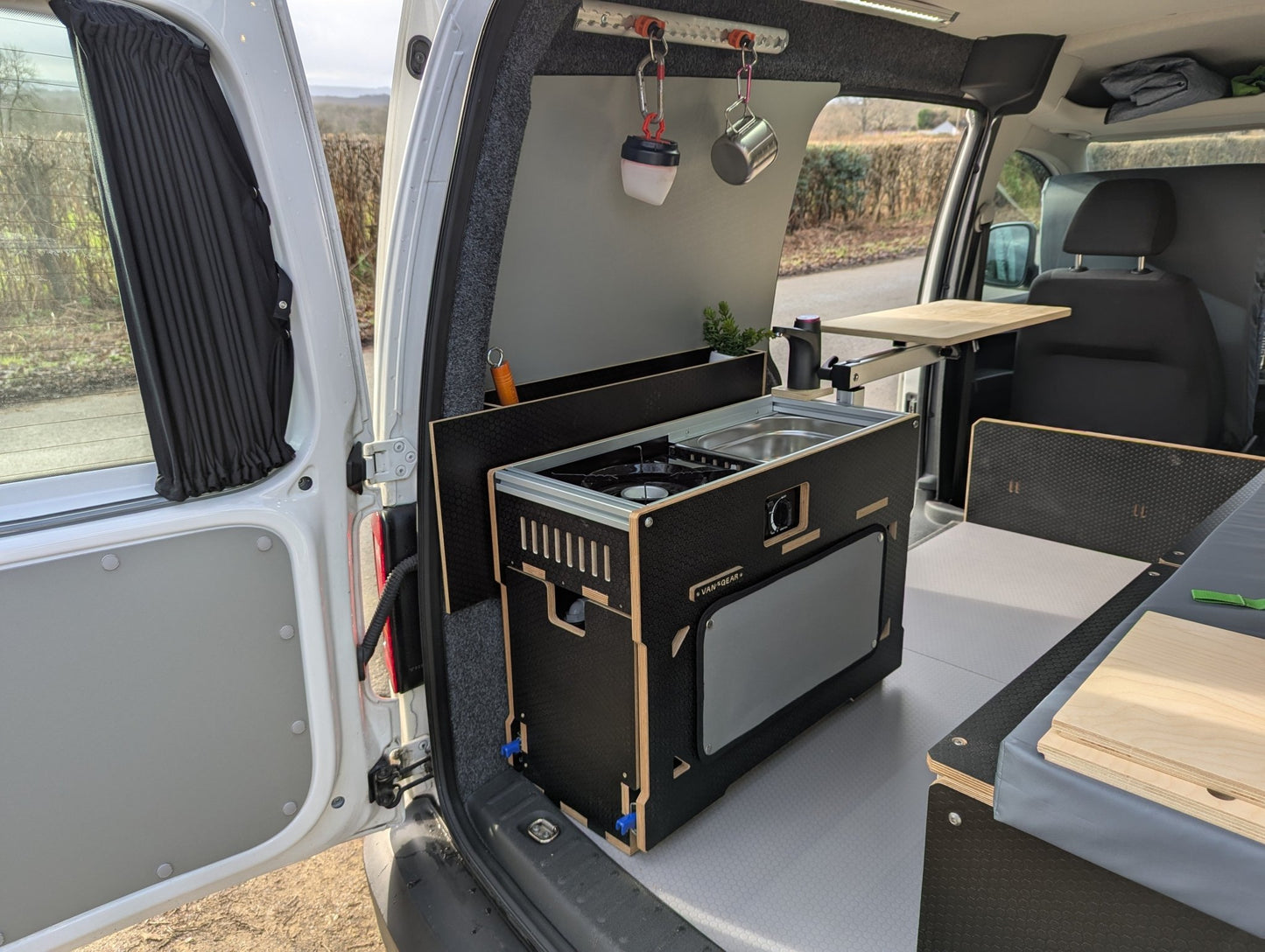 NEW Vangear Caddy - Pod sliding campervan kitchen - Vangear UK