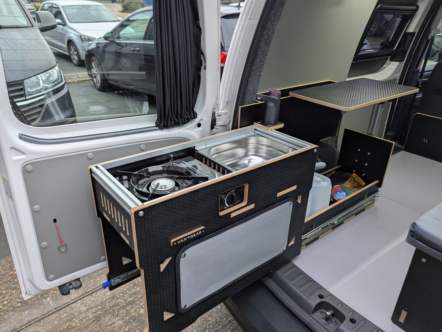 NEW Vangear Caddy - Pod sliding campervan kitchen - Vangear UK