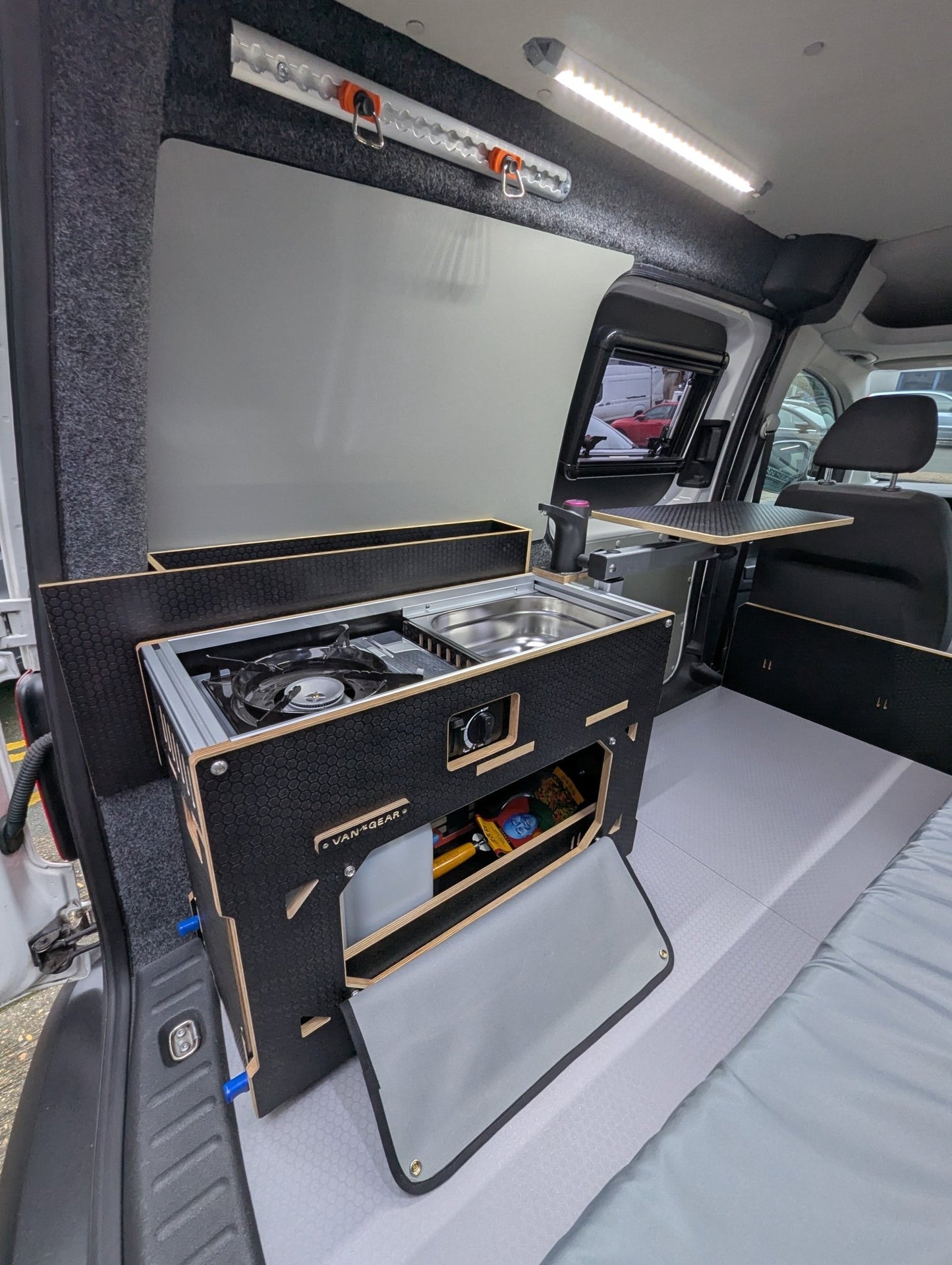 NEW Vangear Caddy - Pod sliding campervan kitchen - Vangear UK