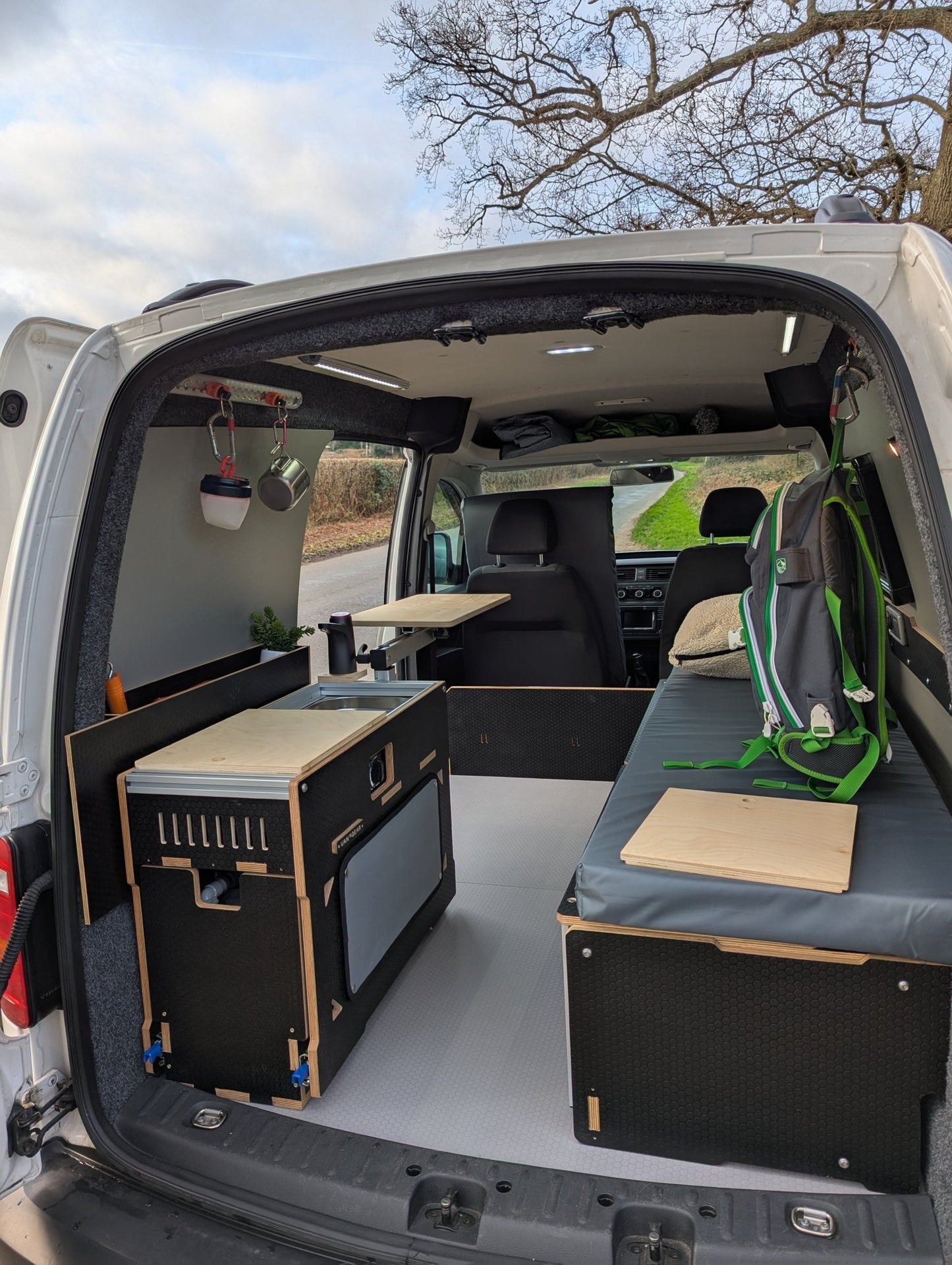 NEW Vangear Caddy - Pod sliding campervan kitchen - Vangear UK