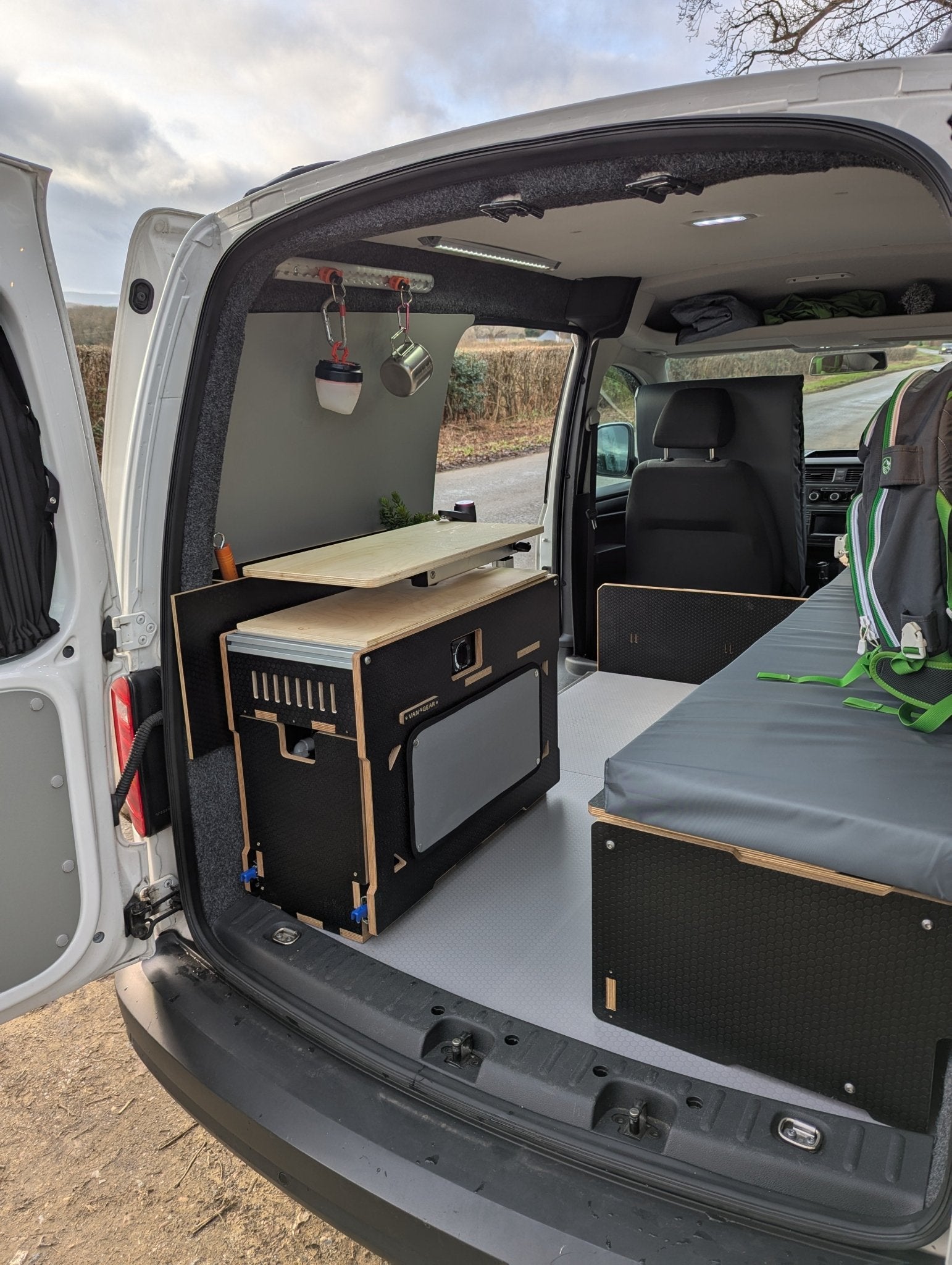 NEW Vangear Caddy - Pod sliding campervan kitchen - Vangear UK