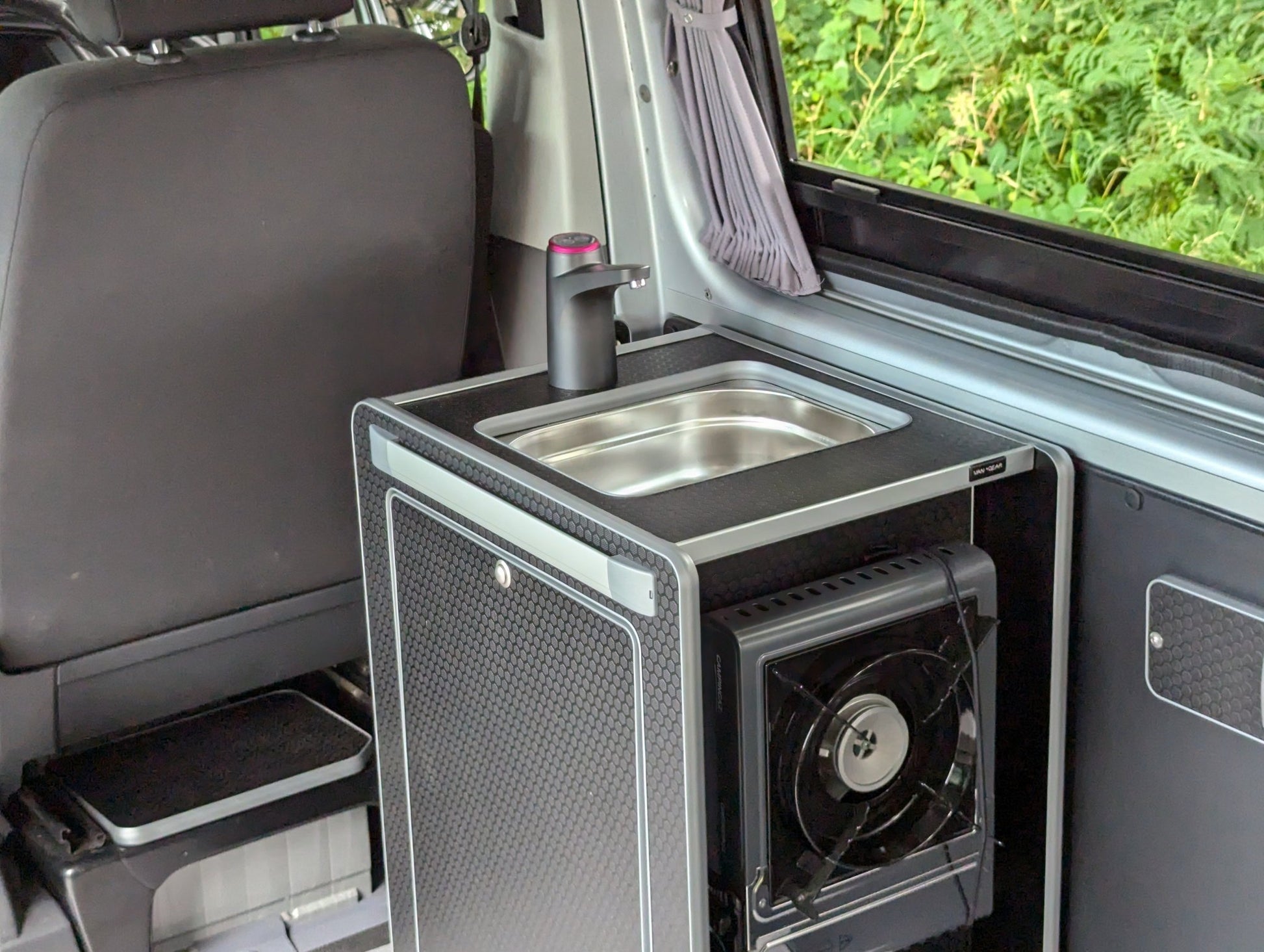 NEW Vangear Mini - Pod 2.2 Campervan Kitchen Pod (Black) NEW 2.2 - Vangear UK