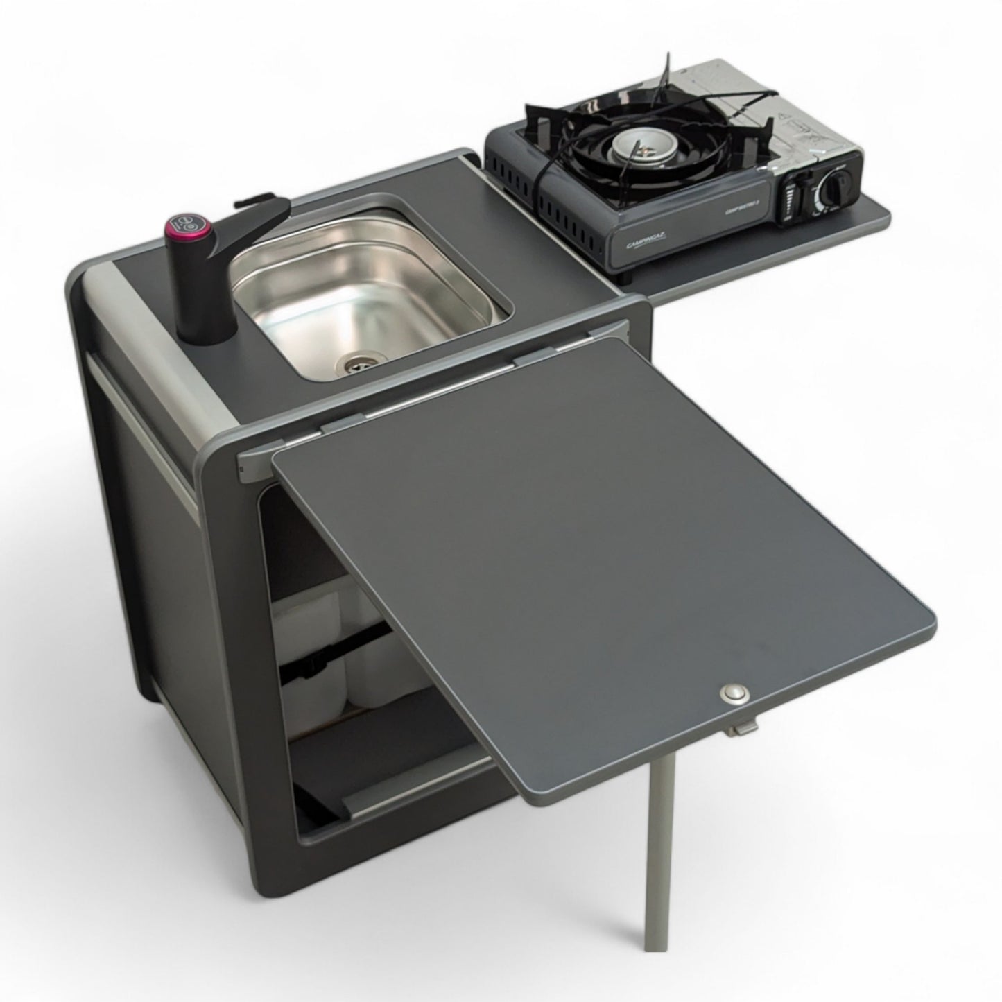 NEW Vangear Mini - Pod Campervan Kitchen Pod (NEW Carbon Grey) gen2.2 - Vangear UK