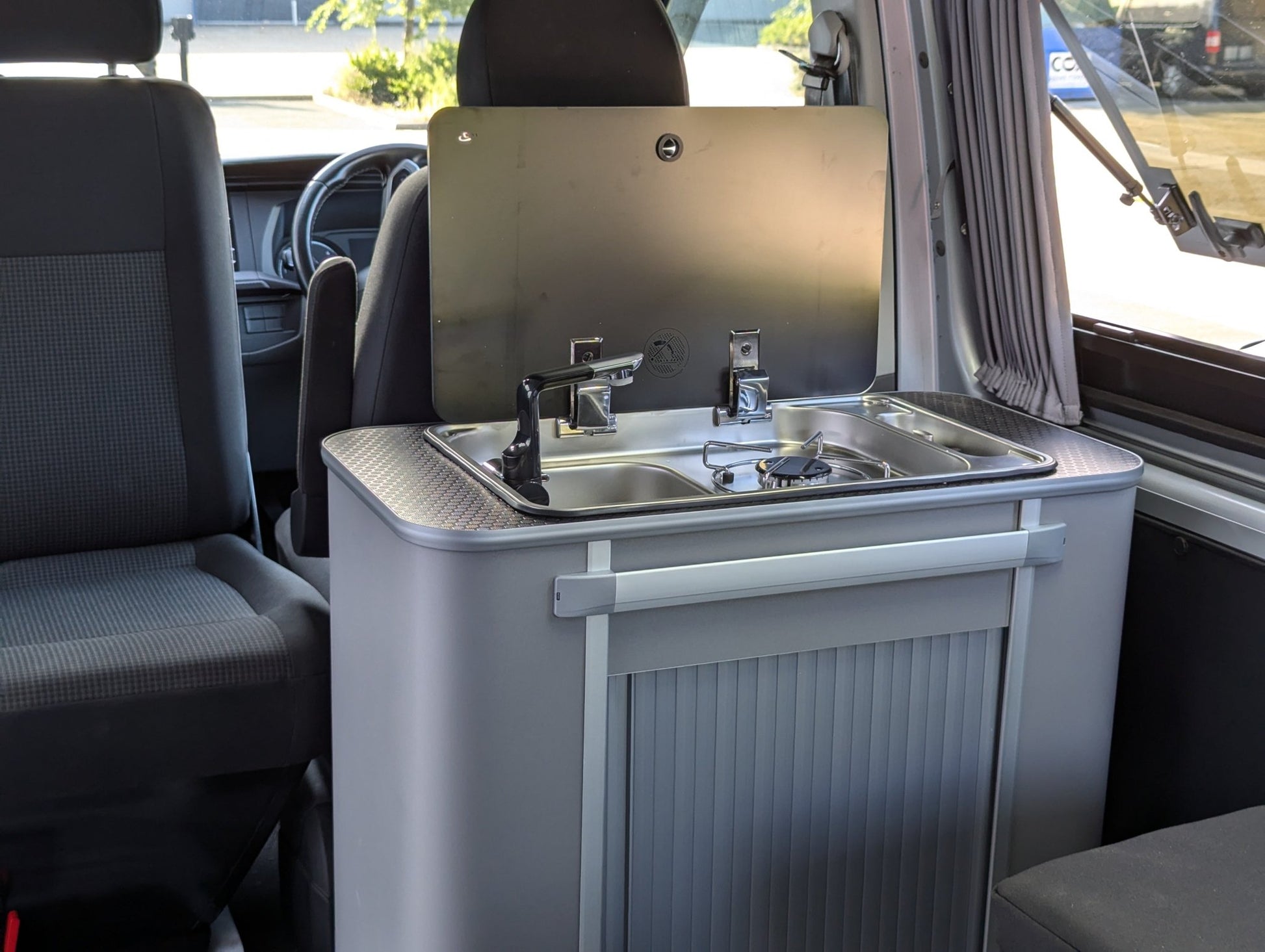 Vangear Kombi - Pod Campervan kitchen unit (Grey) - Vangear UK