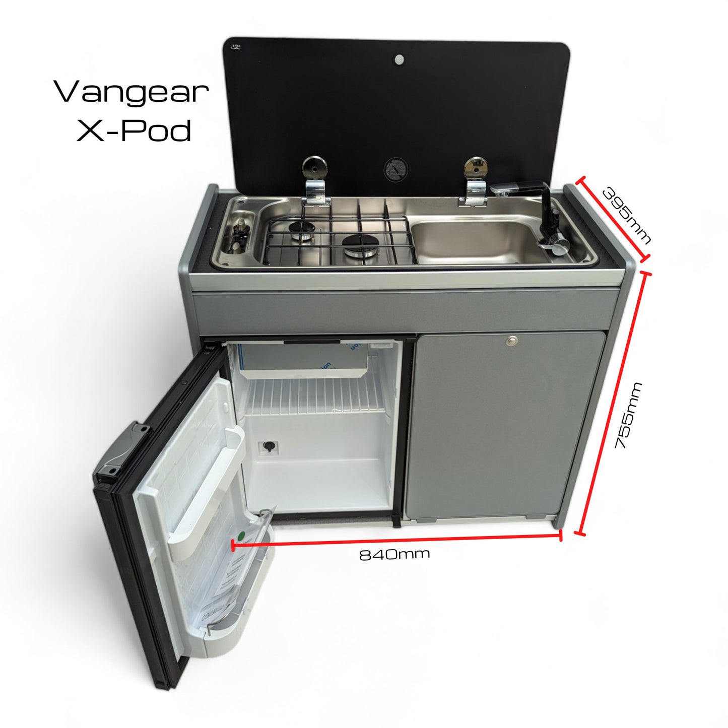 Vangear X - Pod (Gen2.2) Campervan kitchen (Black) - Vangear UK
